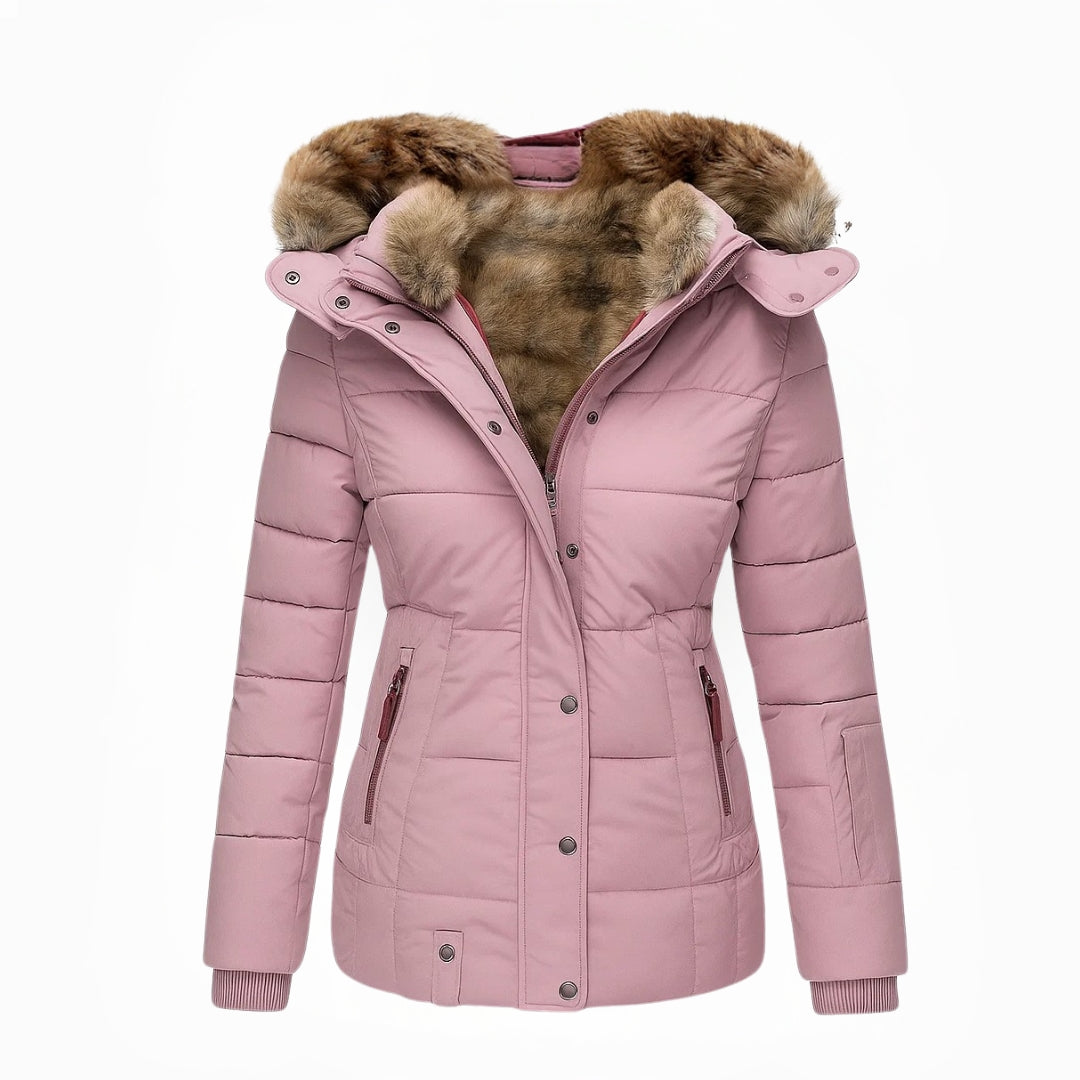 Barbra - Fur Lined Hooded Winter Coat