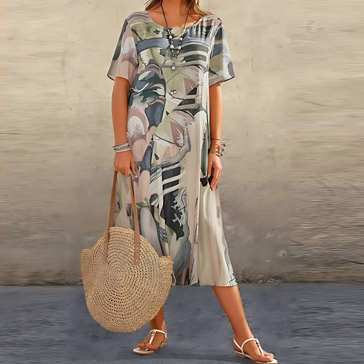 Filomena | Stylish Abstract Print Dress