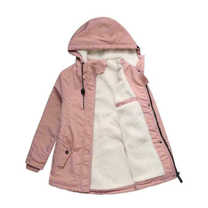 Trisha | Thick Winter Coat with Hood and Quilted Lining for Winter Warmth