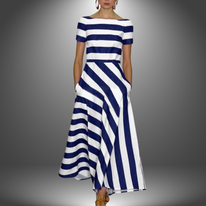 Jenny | Stylish Striped Maxi Dress