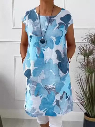 Aino™ | Soft Spring Dress with Butterfly Pattern