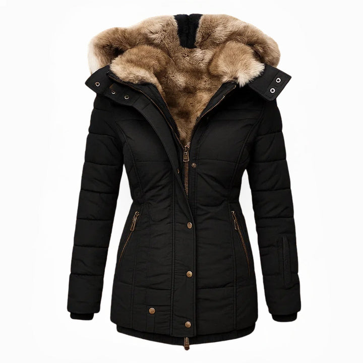 Barbra - Fur Lined Hooded Winter Coat
