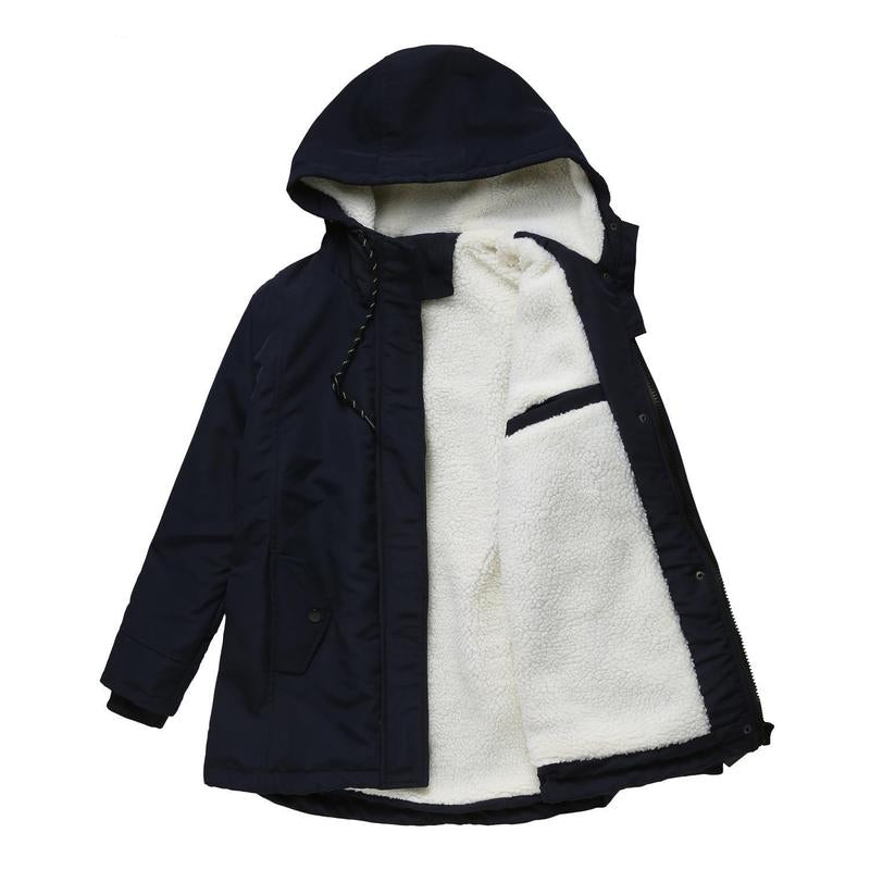 Trisha | Thick Winter Coat with Hood and Quilted Lining for Winter Warmth