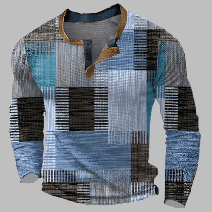 Antoine Colorblock Henley Shirt