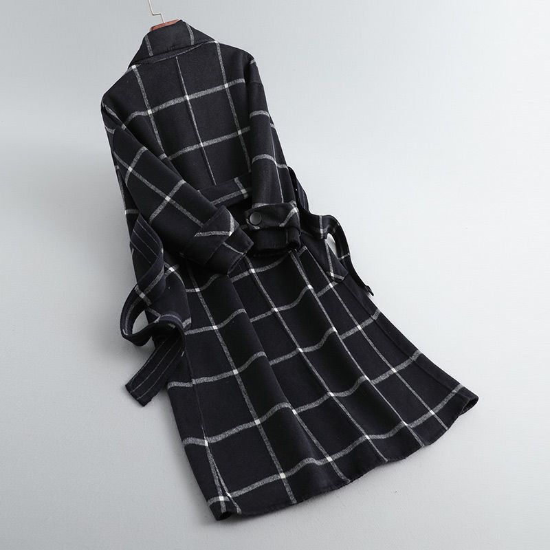 Lorraine | Retro Lapel Plaid Tweed Coat