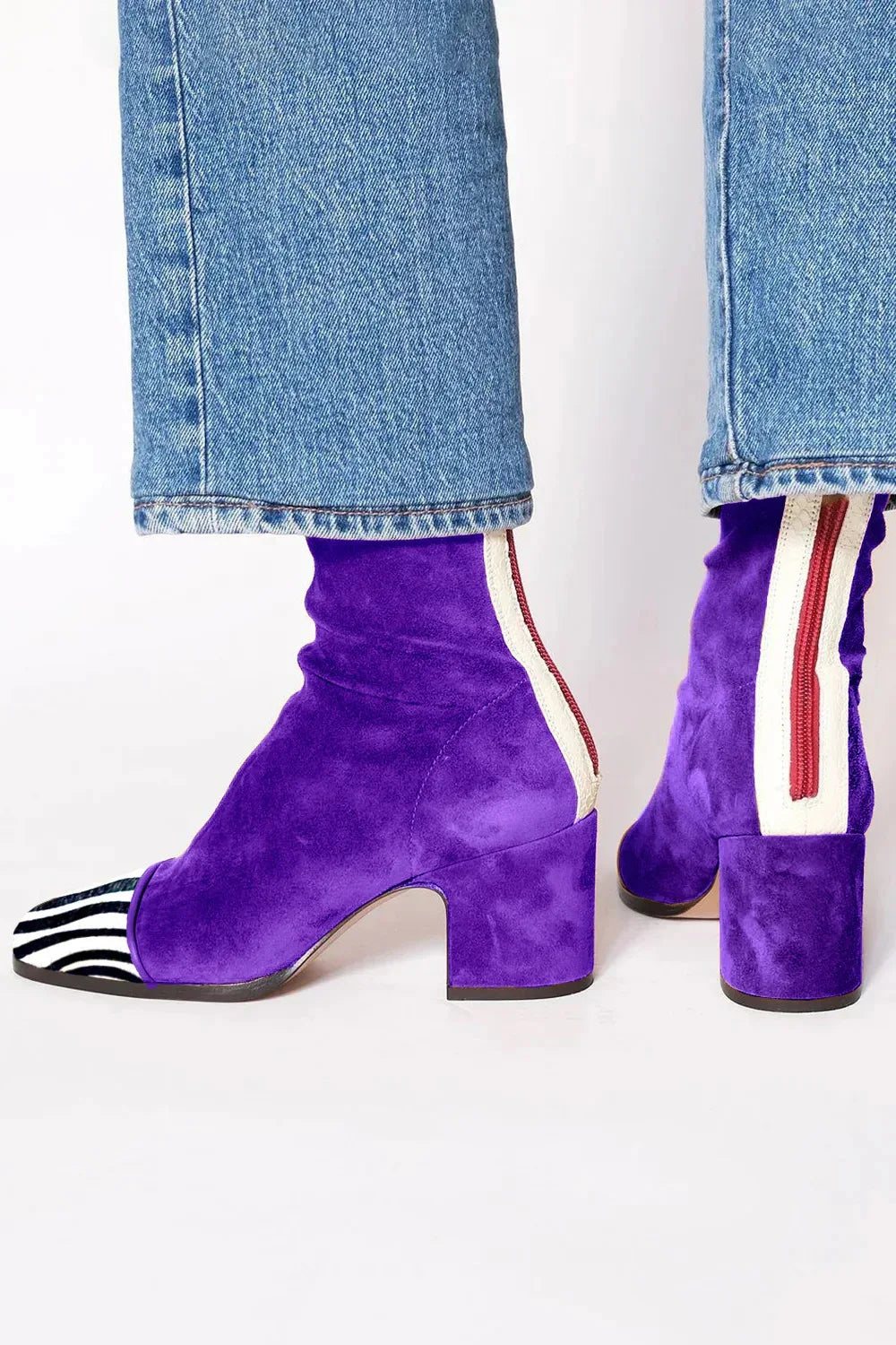 Ria | Square toe heeled boots