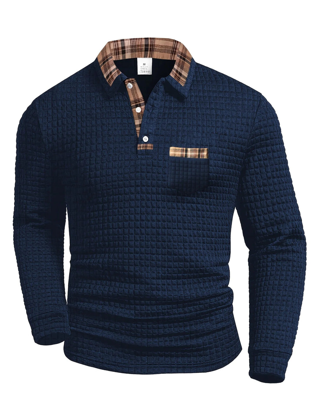 Dvarko - Casual Polo Shirt With Check Pattern