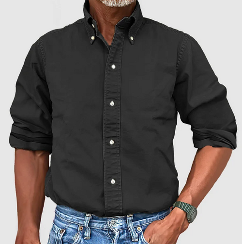 Ewan - Casual Long Sleeve Shirt With Button