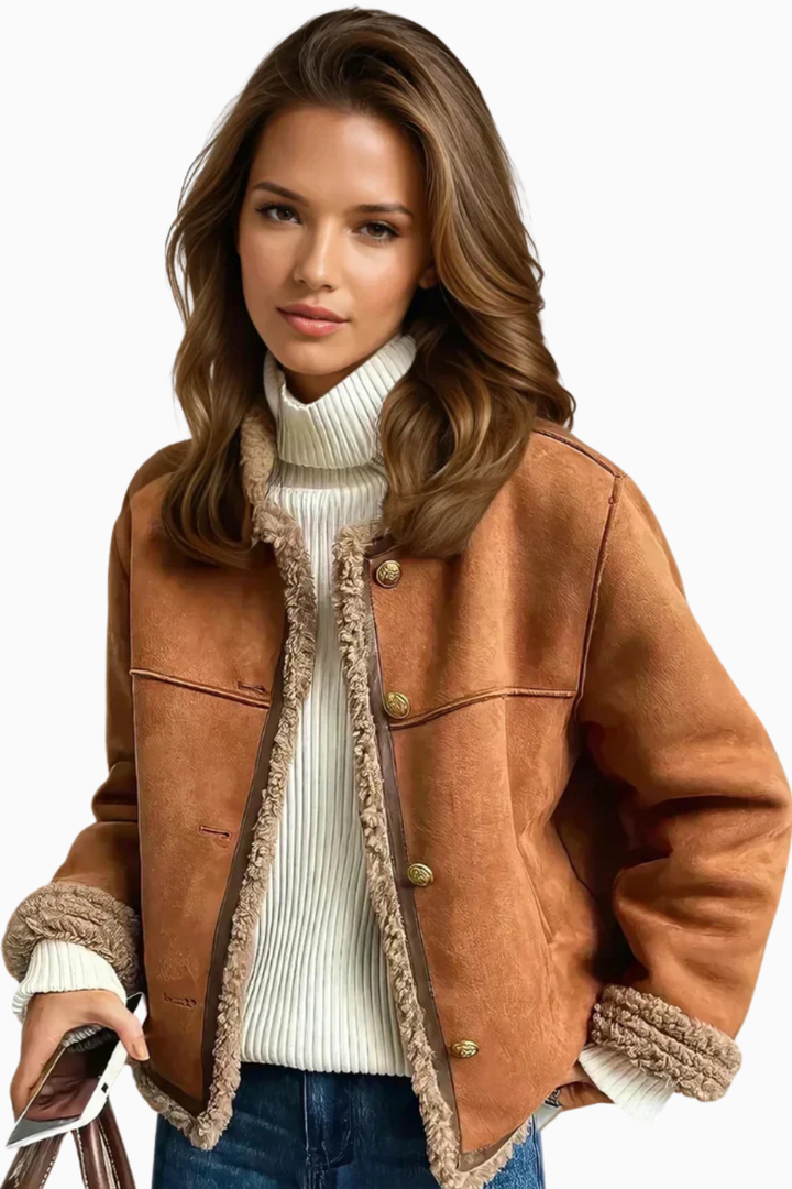 Rosa | Buttoned Sheepskin Jacket