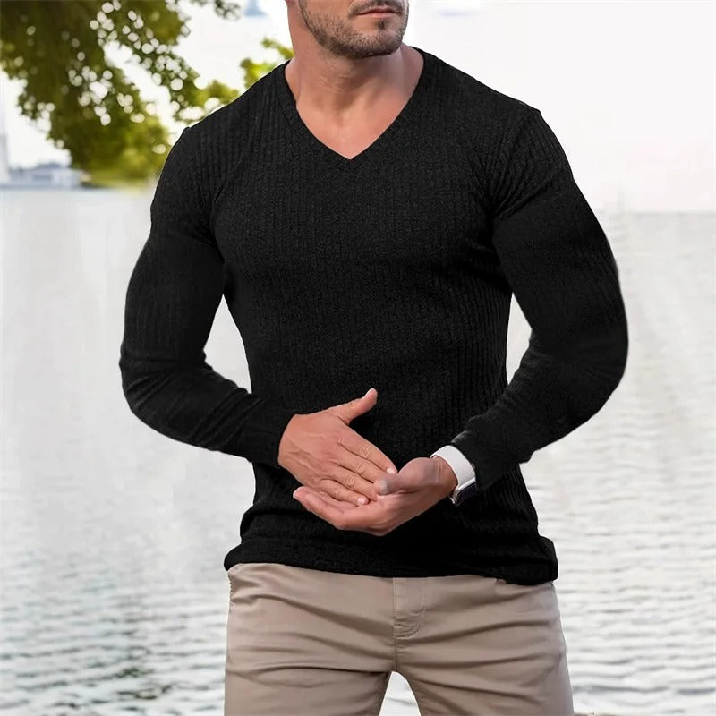 Faron - Long Sleeve Shirt With Stripes