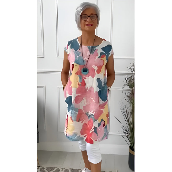 Aino™ | Soft Spring Dress with Butterfly Pattern