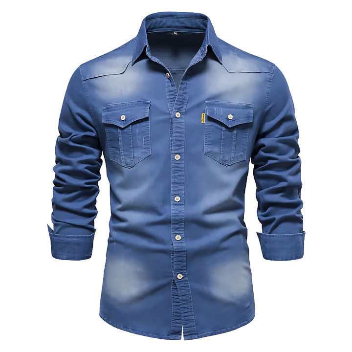 JIM - COTTON DENIM SHIRT